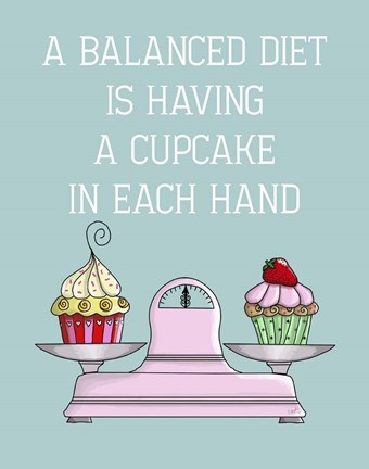 Framed Balanced Diet Print