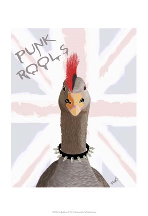 Framed Punk Rock Goose Print