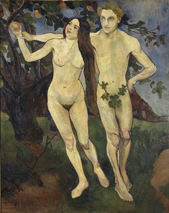 Framed Adam and Eve, 1979 Print