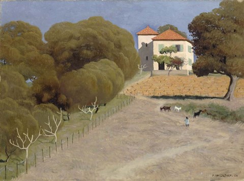 Framed House with Red Roof, 1924 Print