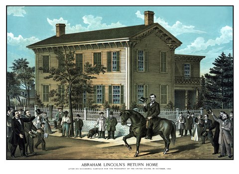 Framed Abraham Linclon's Return Home Print