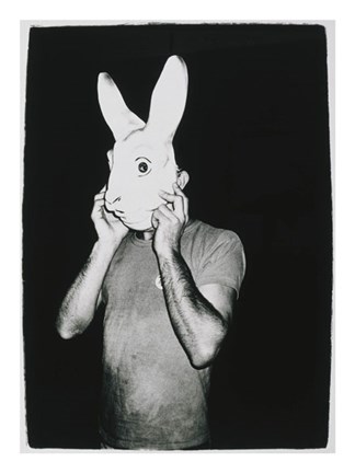 Framed Man with Rabbit Mask, c. 1979 Print