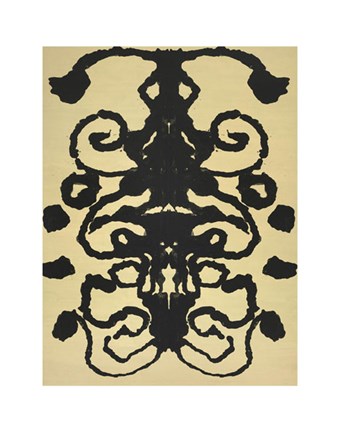 Framed Rorschach, 1984 (yellow) Print