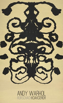 Framed Rorschach, 1984 (yellow) Print