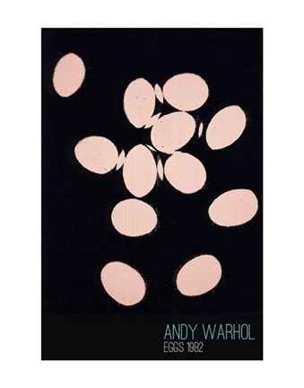 Framed Eggs, 1982 (pink) Print