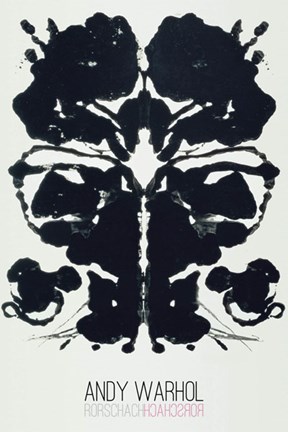 Framed Rorschach, 1984 (white) Print