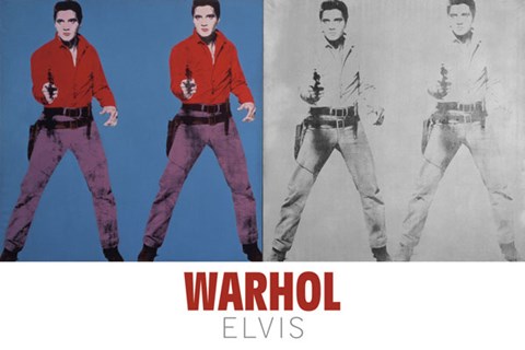 Framed Elvis I and II, 1964 Print