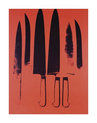 Framed Knives, c. 1981-82 (Red) Print