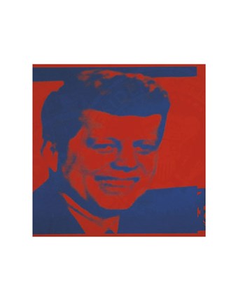 Framed Flash-November 22, 1963, 1968 (red &amp; blue) Print