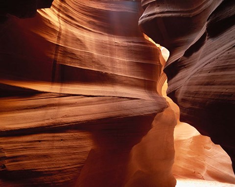 Framed Upper Antelope Canyon Slot, Canyon Interior Print