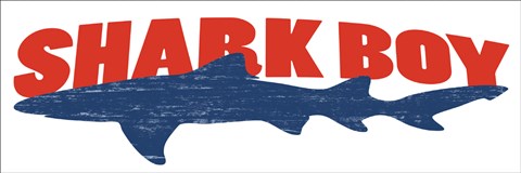 Framed Shark Boy Print