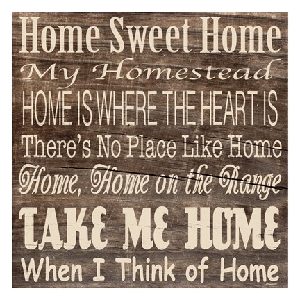 Framed Home Sweet Home 3 Print
