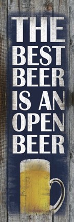 Framed Open Beer Print