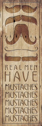 Framed Real Men Print