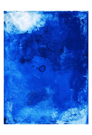 Framed Bright Blue Print