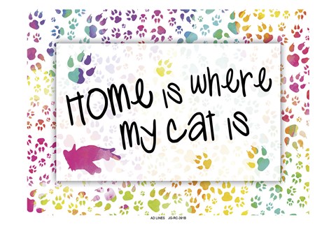 Framed Cat Home Print
