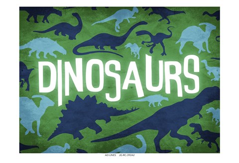 Framed Dinosaurs Two Print