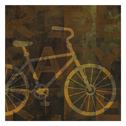 Framed Bikes Rust 01 Print