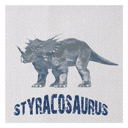Framed Styracosaurus Dino Print