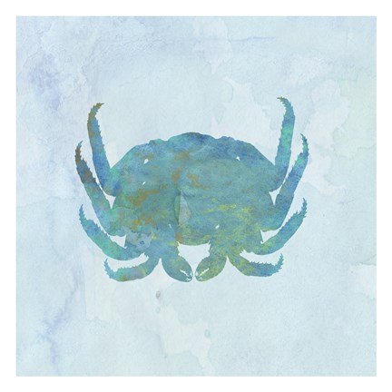 Framed Aqua Crustacean Print