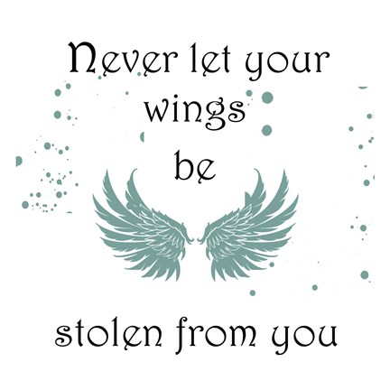 Framed Protect Your Wings Print