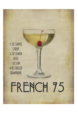 Framed French 75 Print