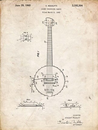 Framed Banjo C Print