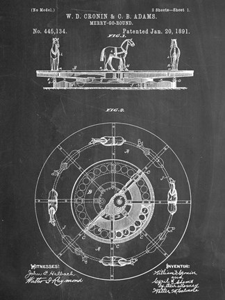 Framed Merry Go Round Print