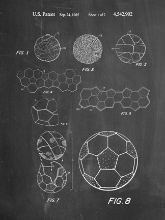 Framed Soccer Ball Print