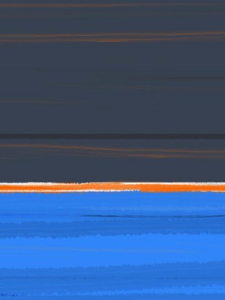 Framed Stripe Orange Print