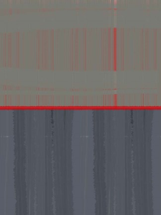 Framed Red Stripe Print