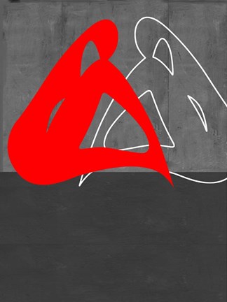 Framed Red Woman Print