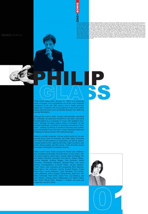 Framed Philip Glass Print