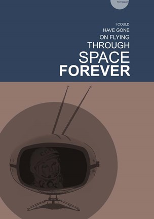 Framed Yuri Gagarin Print