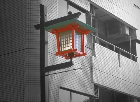 Framed Tokyo Street Light Print