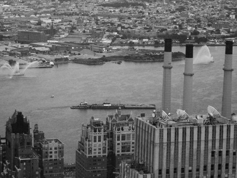 Framed NYC From The Top 4 Print