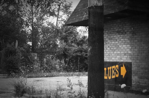 Framed Old Building In Detroit Print