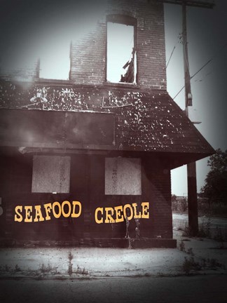 Framed Old Building In Detroit 2 Print