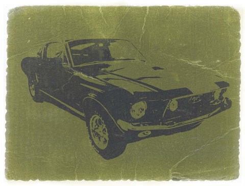 Framed 1968 Ford Mustang Print