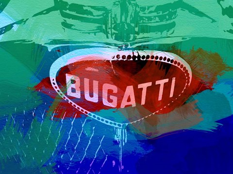 Framed Bugatti Grill Print