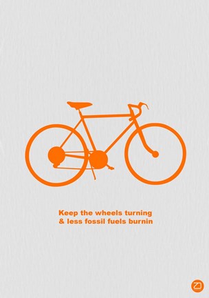 Framed Keep The Wheels Turning Print