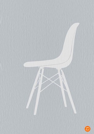 Framed Eames White Chair Print