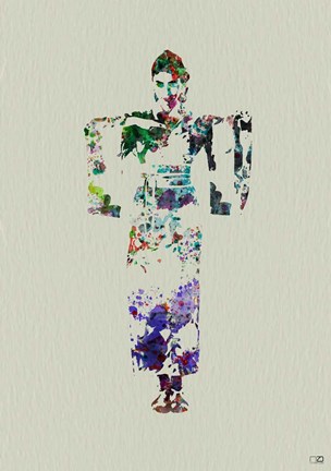 Framed Kimono Dancer 7 Print