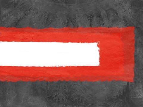 Framed Grey and Red Abstract 6 Print