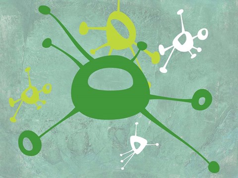 Framed Abstract Splash Theme 5 Print