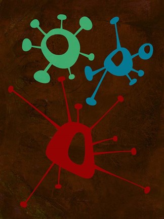 Framed Abstract Splash Theme 6 Print