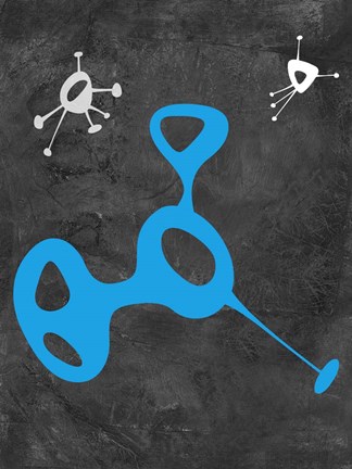 Framed Abstract Splash Theme 15 Print