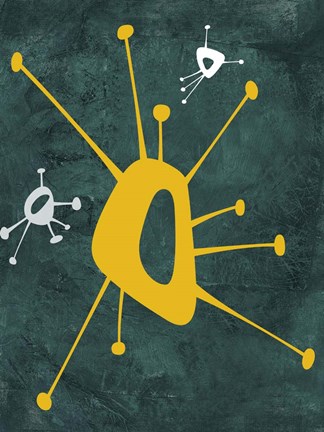 Framed Abstract Splash Theme 16 Print