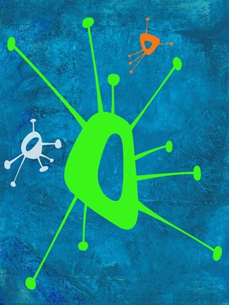 Framed Abstract Splash Theme 18 Print