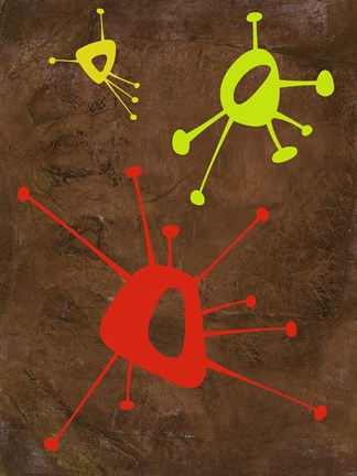 Framed Abstract Splash Theme 20 Print